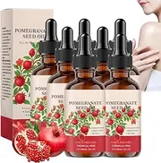 Pomegranate Seed Oil for Skin, Cold Pressed Pomegranates Seeds Oils for Face and Hair Care, Essence for Anti-Aging Moisturizing Seed Essence, Improves Elasticity of Face and Body Skin (7 PCS)