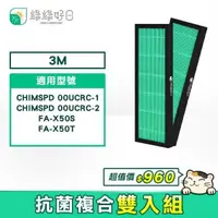 在飛比找PChome24h購物優惠-綠綠好日 3M 活性碳靜電濾網 適用CHIMSPD-00UC