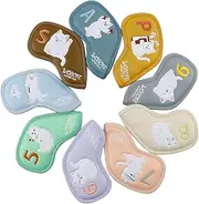 Golf Cover - 9 Pieces of Iron Sleeves for Golf Clubs with Interchangeable Club Labels for Iron, Racket Cap Fastened for Women and Men, De Lovers