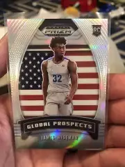 2020-21 Panini Prizm Draft Picks James Wiseman Silver Prizm Rookie Card #97