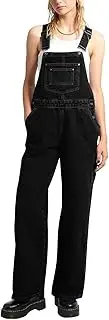 [Tongmingyun] Women's Casual Denim Overalls Vintage Stretch Adjustable Straps Bib Jeans Pants Jumpsuits