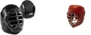 NEW! Ronin Actionflex Combatant Headgear Weapons Sparring Head Gear - Black Red