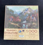 JIGSAW PUZZLE "HEAVEN'S OVERTURE" 1000 PIECES 19" X 30" JOSHUA BEN KING CHURCH