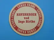 DANISH Beer Bar Coaster ~ CERES FADOL ~ Brewed by Hancock Bryggerierne ~ DENMARK