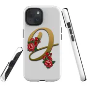 For iPhone 15 Plus Case, Shielding Cover, Letter D