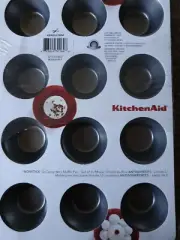 KitchenAid Mini Muffin Cup cake Pan set of 2- KBNSS12MM new