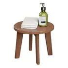 Wooden Step Stools for Kids Small Portable Stepping Bamboo Shower for Adults