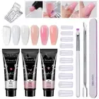 Nail Builder Glue Soak Off UV Long Lasting Extend Mold Kit Nail Extension Gel /