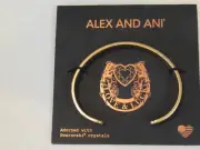 ALEX AND ANI - BRACELET - CUFF - FORTUNE'S FAVOR - GOLD - NWT
