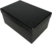 Lineco Black Photo Snapshot Photo, Card, File Box Removable Lid 5"x7"x12". Storage of Negatives, Prints, Films. Museum Level Archival Acid Free Storage Box. Protect Photos & Negatives.