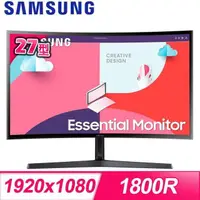 在飛比找PChome24h購物優惠-Samsung 三星 S27C366EAC 27型 1800