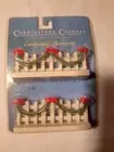Cobblestone Corners Christmas WINTER VILLAGE White Picket Fence Decorated