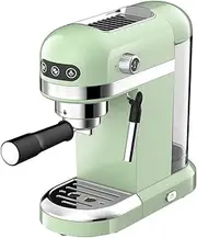 Spector Espresso Machine,Manual Coffee Machine,20-Bar Pump,Powerful Steam Wand, Compact Design 15 cm wide,Fits Coffee Mug,Warmer Green