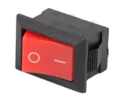 Red and Black Mini Rocker Switch SPST ON-OFF. 1, 6 or 12 pack. 240V 3A FREE POST