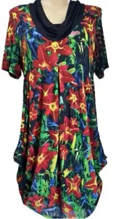 TS TAKING SHAPE plus sz M 18-20 Paradise Slouch Dress Lined Stretch NWT Rrp$150