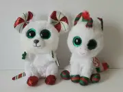 2 Christmas Beanie Boo Chimney B'Day Dec 26 & Snowfall Dec 21 Sparkle Highlights