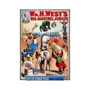 Wm. H. West's Big Minstrel Jubilee, Semi-Metallic Gloss, A1 Size