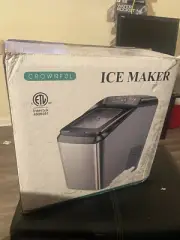 CrownFul Portable Self-Cleaning Ice Maker Machine
