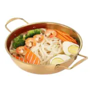 7in Ramen Pot Household Double Ear Kitchen Cookware Instant Noodle Pot For Home