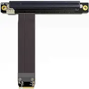 ADT-Link M.2 NGFF NVMe Key M Extender Cable to PCIE x16 Graphics Card Riser Adapter 16x PCI-e PCI-Express for M2 2230 2242 2260 2280 (50cm)