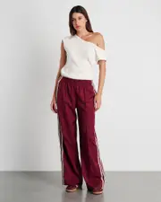 [Jag] Jag Women's Gia Pull On Pants In Wine Red Size 6 6 Red