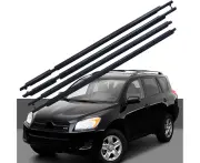 Window Moulding Trim Seal for 2009-2012 Toyota RAV4, Weatherproof Outside Trim Seal Belt 4Pcs Black