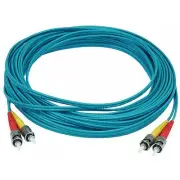 Monoprice 6414 MONOPRICE MULTI-MODE OM3 FIBER OPTIC CABLE - ST-ST UL 3MM 50/125