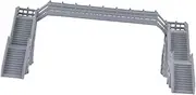TEHAUX N Scale Model Train Set Miniature Bridge Building Model for Table Decor