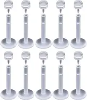 [lixuesong] 10Pieces Clear White Flexible Lip Labret Retainer Piercing Jewelry for Lip Nose 6/8/10/12mm Lip Stud Piercing Jewelry