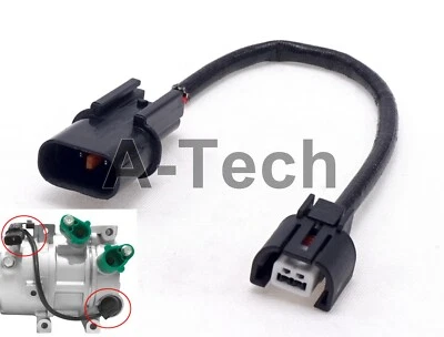 A/C Compressor Control Valve Connector Wire Harness VS14E VS16E for HYUNDAI KIA (for: Kia)