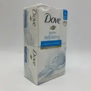 DOVE GENTLE EXFOLIATING BEAUTY BAR SOAP 6 PK (BARS 3.75 OZ EACH) - NEW IN BOX