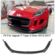 For Jaguar F Type 2015-2017 REAL CARBON FIBER Front Bumper Lip Spoiler Splitter (for: Jaguar)