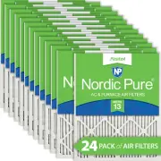 Nordic Pure 8x20x1 Pleated MERV 13 Air Filters 24 Pack