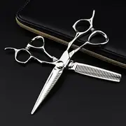 Hair Cutting Shears, 6 Inch Professional JP440c Steel Silver Haircut Scissor Thinning Barber Scissors Cutting Shears Hairdressing Scissors