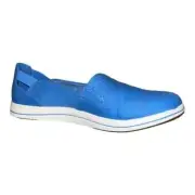 Clarks Womens Cloudsteppers Breeze II Step Blue Fabric Trouser Shoes Wide 9W New