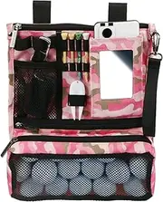 Golf Ball Bag Pouch - Zippered Storage Organizer, Compact Accessory Holder | Multifunctional Pocket for Marker, Gloves, Cellphone, Foldable Golf Gear Holder, Sturdy Tool for Outdoor Sports Enthusiasts
