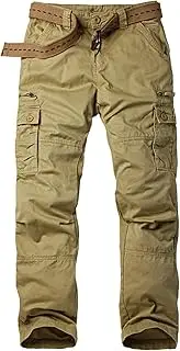 [Maiyifu-GJ] Men's Camo Multi Pocket Pants Combat Lightweight Wild Hiking Pant Relaxed Fit Camouflage Military Trousers