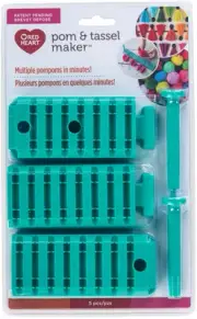 Red Heart Pompom & Tassel Maker-Teal 84064-0001