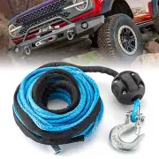1/4" x 50' Synthetic Winch Line Cable Rope with Sleeve 10000LBS For JEEP Pick-up
