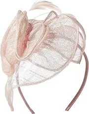 [San Diego Hat Company] Women's Fasinatior Hat with Rosette and Feathers