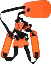 Trimmer Shoulder Strap Double Shoulder Nylon Belt Lawn Mower Harness Strap Brush Cutter Orange