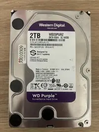 在飛比找Yahoo!奇摩拍賣優惠-~二手~【WD 2TB 紫標硬碟】3.5吋 WD20PURX