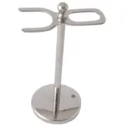 Stainless Steel Open Razor and Brush Stand