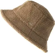 [CHARM] Furry Winter Bucket Hat - Organic Cotton Mens Chemo Cap Faux Sherpa Teddy