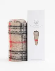 Masterweave Windermere Alpaca Scarf-Fawn check