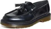 Dr. Martens Unisex Adrian Smooth Leather Tassel Loafers 10-10.5, Black