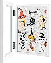 Art Display Frame for Children, Small Picture Display Frame, Front Frame Storage Box, Interchangeable Table Frame, Wooden Frame for Artwork