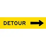 Detour (arrow Right) - Multi-message Sign | Multi-Message Traffic Signs