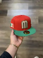 New Era Mexico WBC Red/Green 59Fifty Fitted Hat (Sz 7 1/2)
