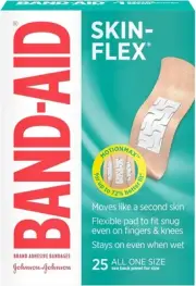 Band-Aid Skin-Flex Adhesive Bandages, All One Size 25 Count 381371183470VL
